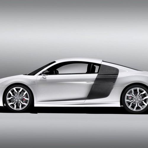 Audi R8 52 Fsi White Side Picture