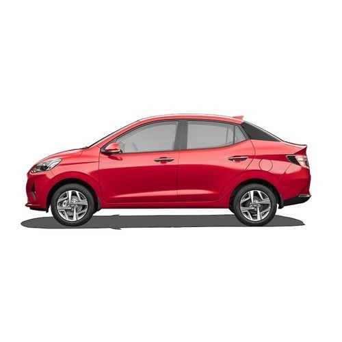 Hyundai Aura Fiery Red Color