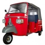 Piaggio Ape City Petrol Colour Red