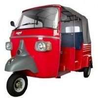 Piaggio Ape City Petrol Colour Red