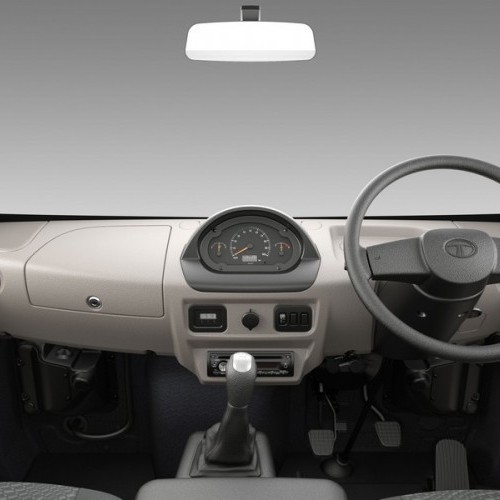 Tata Ace Mega Interiors Central Console Steering Wheel